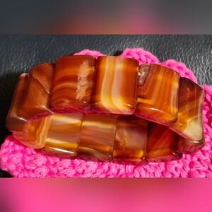 Natural Agate Chalcedony Bracelet Suitable for Men & Women. Item#174